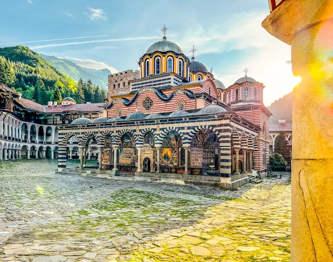 Bulgaria landscape and city scene